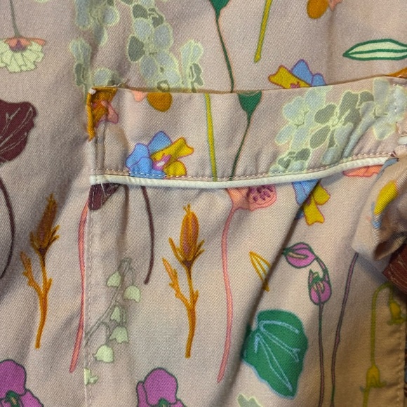 Abstract Button-Up Pyjama Shirt size Large - Picture 2 of 5